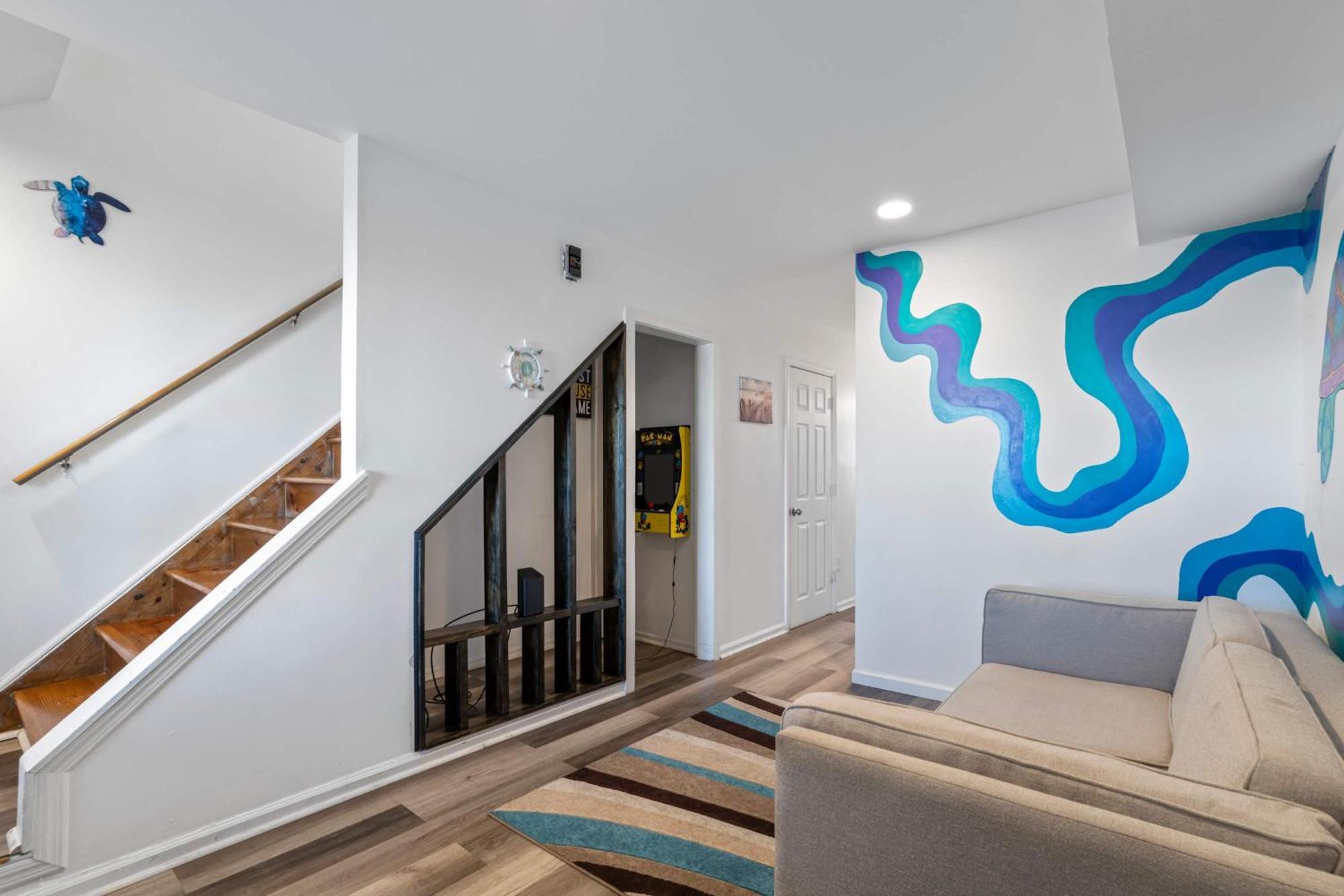 Arcade Nook & New Sea Turtle Mural- 3Br Atlantic City Luaran gambar