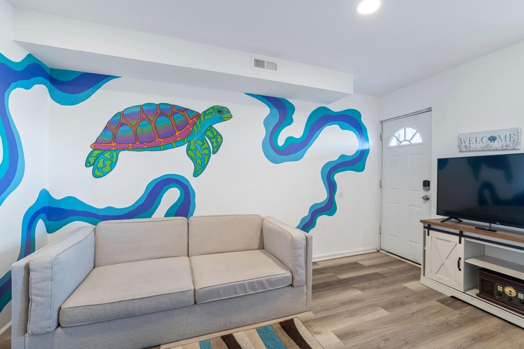 Arcade Nook & New Sea Turtle Mural- 3Br Atlantic City Luaran gambar